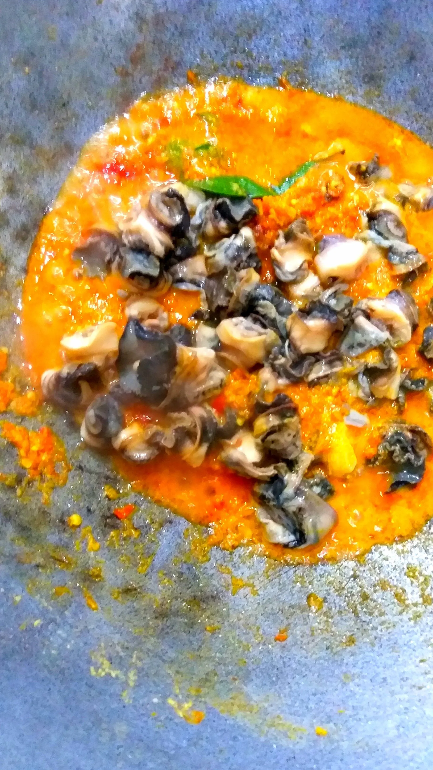 Step 4 Sate Keong Pedas Manis