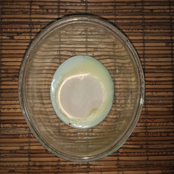 Tambahkan agar plain dan agarasa vanilla