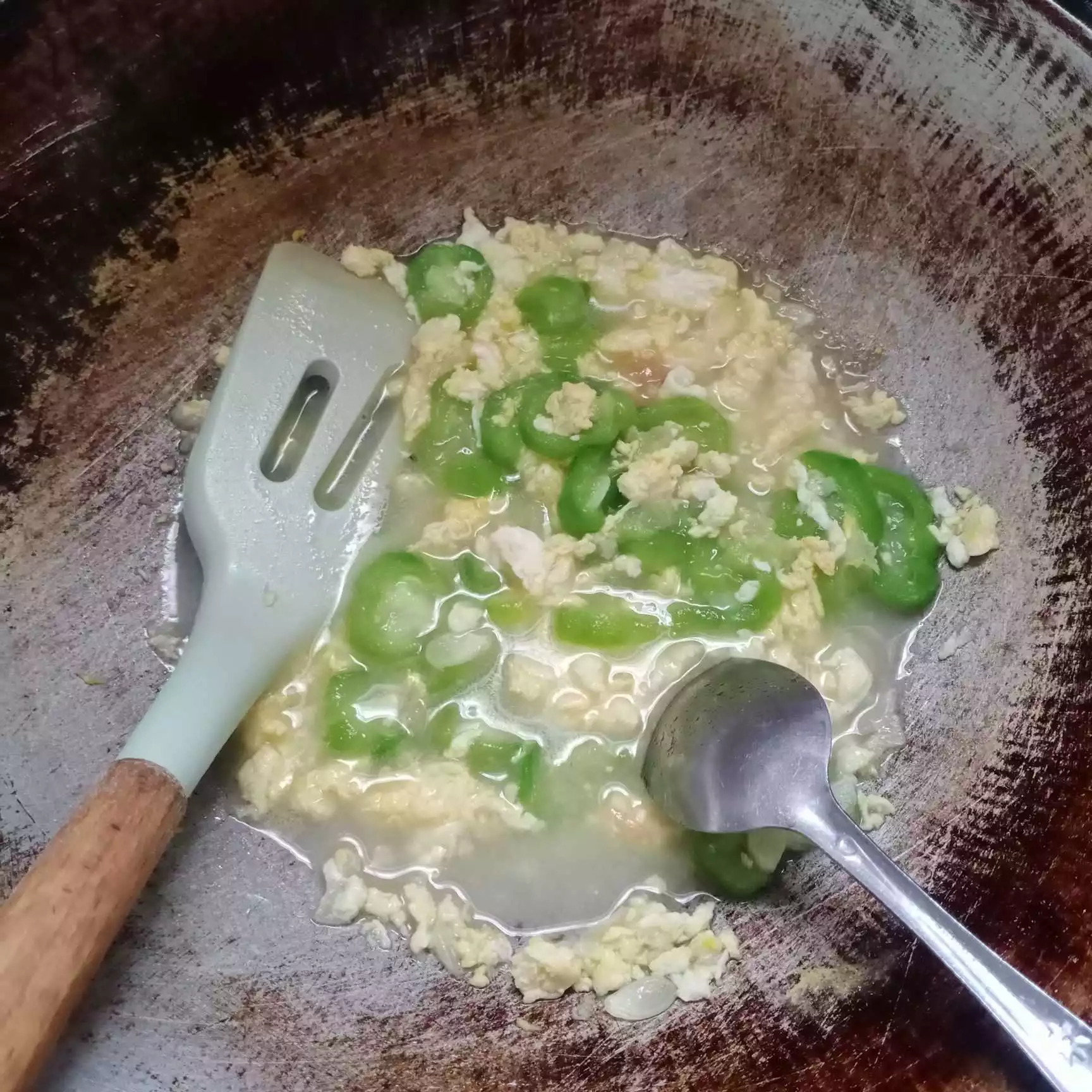 Step 6 Oyong Kuah Telur