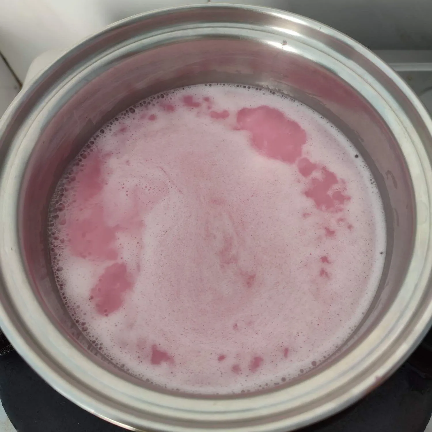 Step 7 Puding Lumut Telang Lapis Es Doger