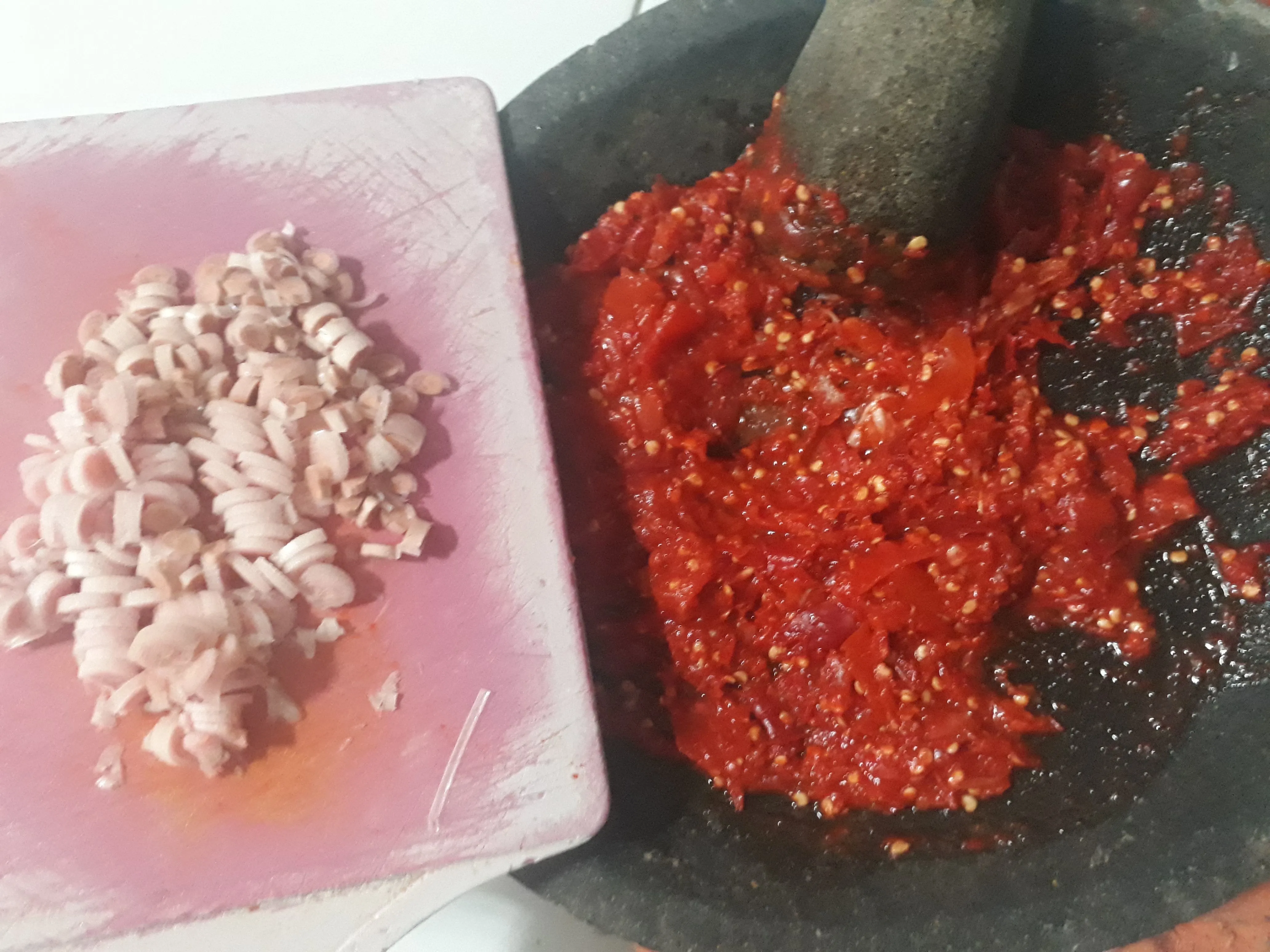 Step 2 Tongkol Potong Sambel Honje