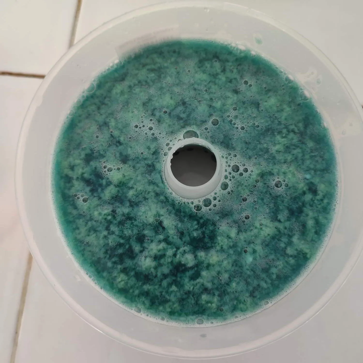 Step 5 Puding Lumut Telang Lapis Es Doger