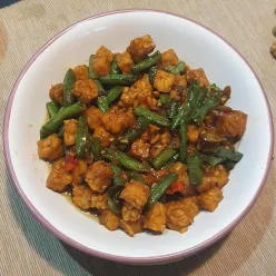 Tumis Tempe Kacang Panjang