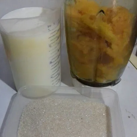 Step 1 Puding Labu Kuning
