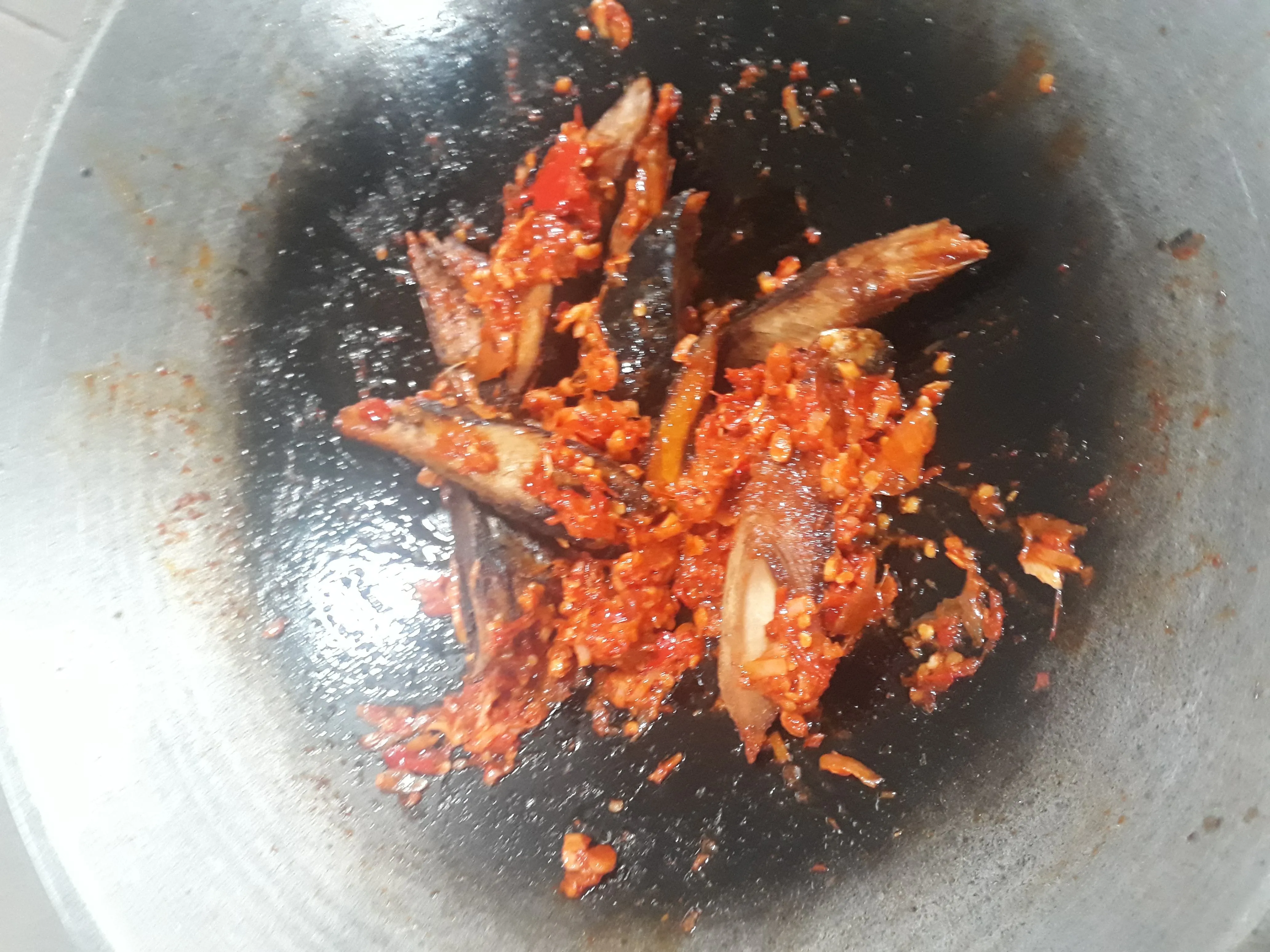 Step 7 Tongkol Potong Sambel Honje