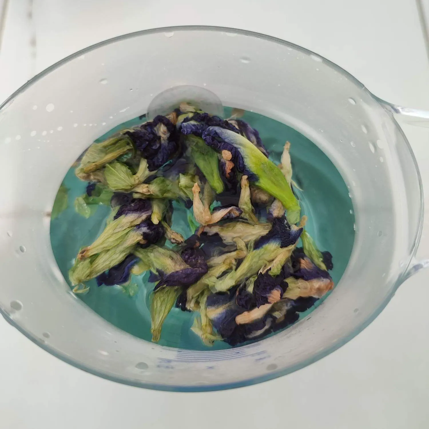 Step 1 Puding Lumut Telang Lapis Es Doger