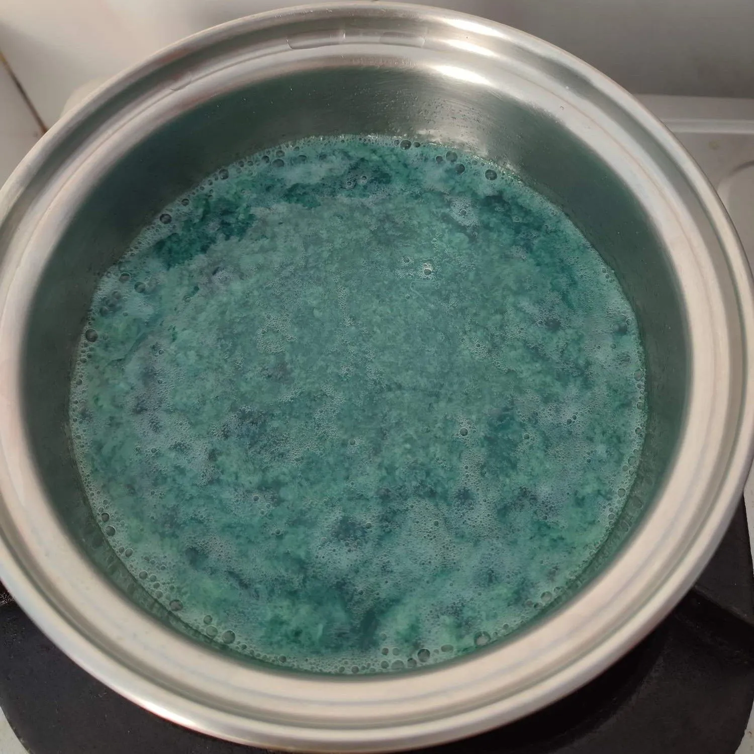 Step 4 Puding Lumut Telang Lapis Es Doger