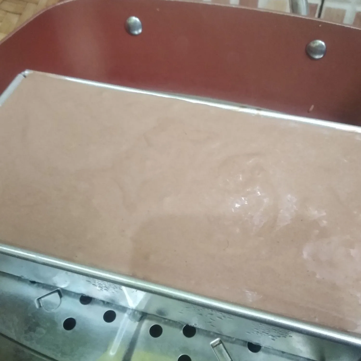 Step 5 Brownies Kukus Topping Keju