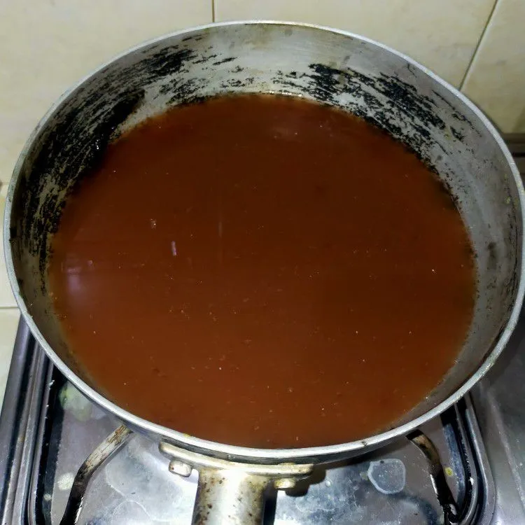 Step 3 Puding Coklat Biskuit