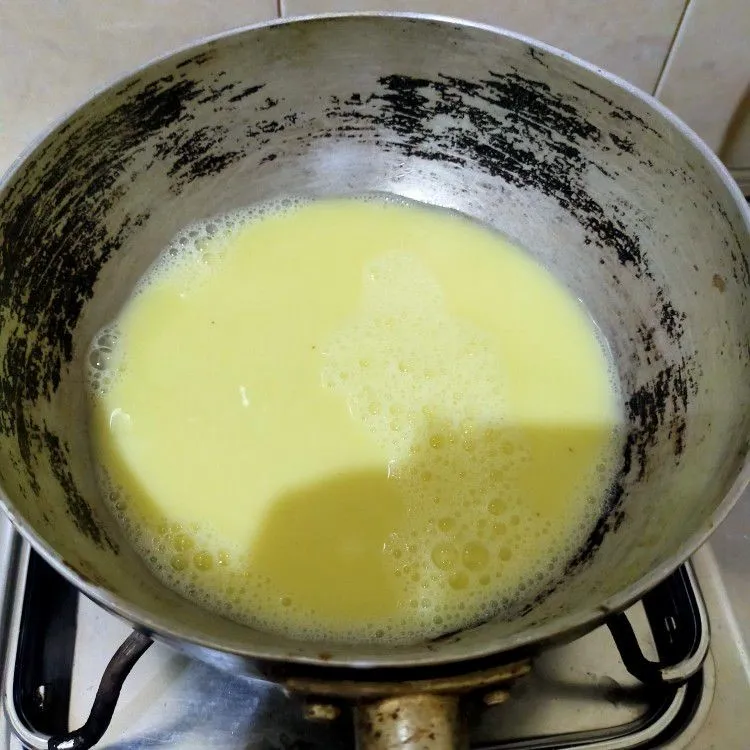 Step 4 Puding Santan Karamel