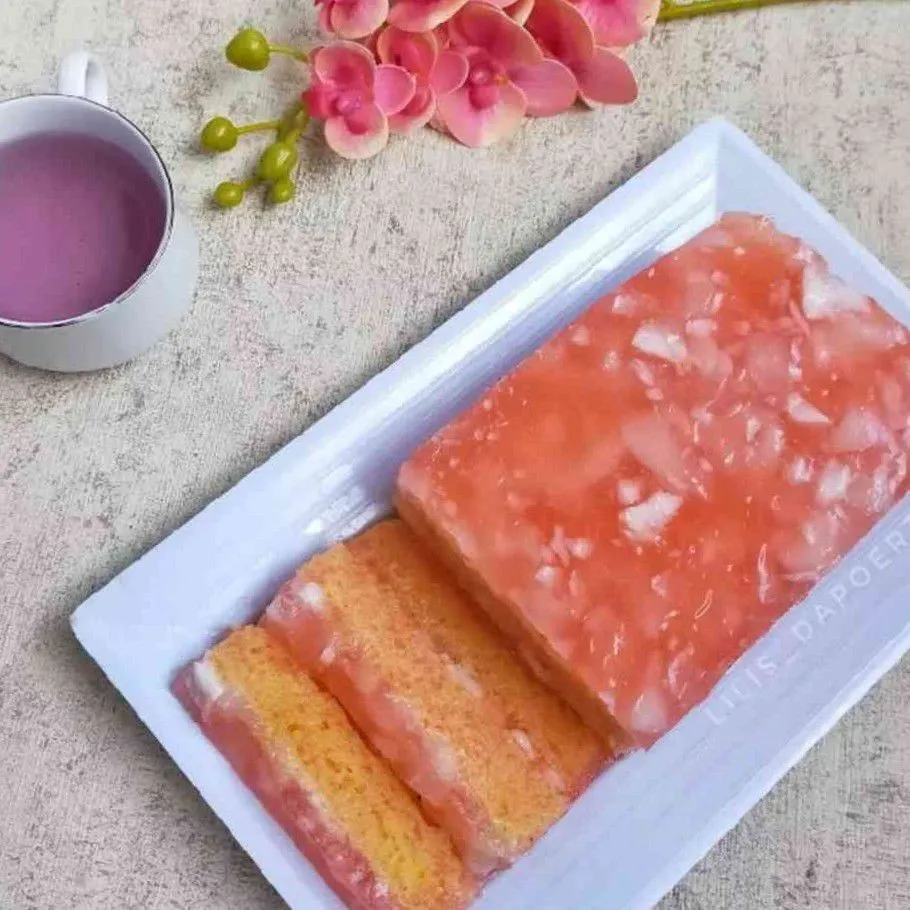 Puding Kopyor Lapis Bolu Susu #DiRecookYummy