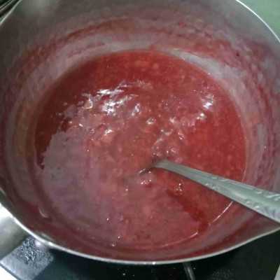 Step 6 Puding Keju Saus Strawberry #DiRecookYummy