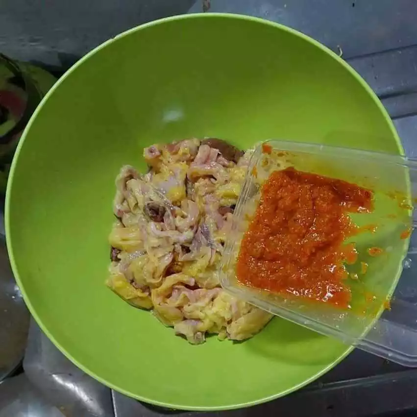 Step 2 Pepes Nasi Usus Ikan