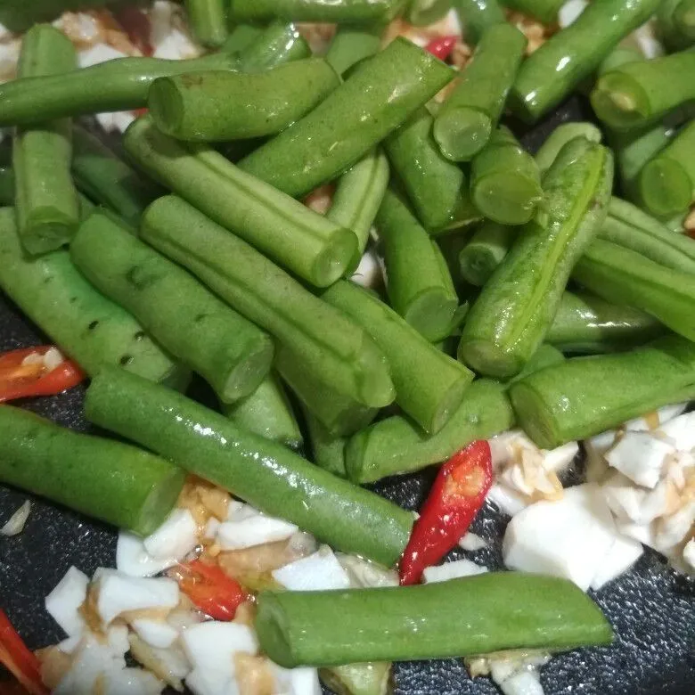 Step 4 Buncis Masak Telur Asin