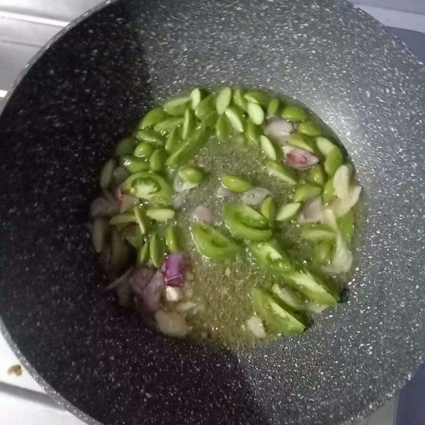 Step 2 Genjer Sambal Oncom