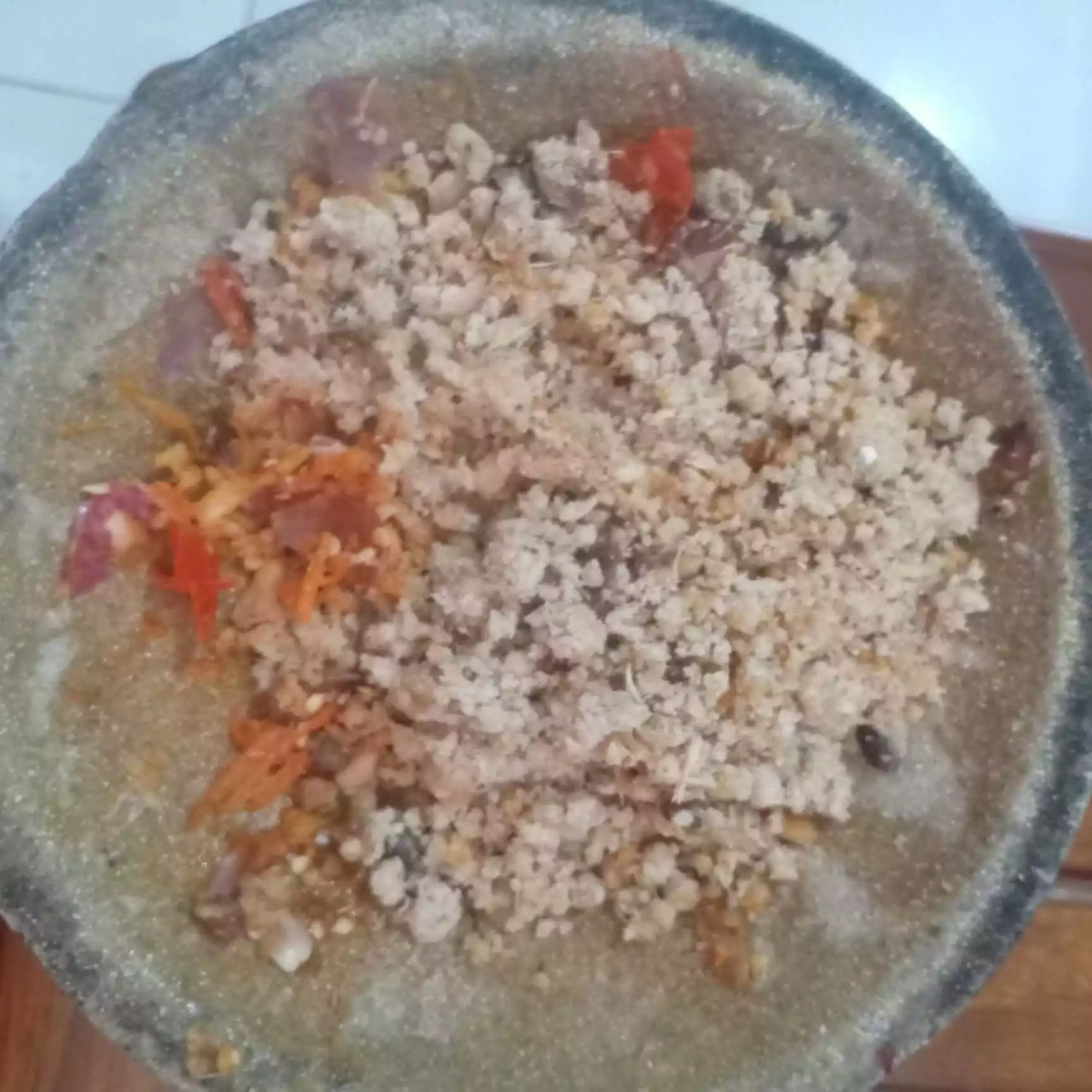 Step 1 Genjer Sambal Oncom