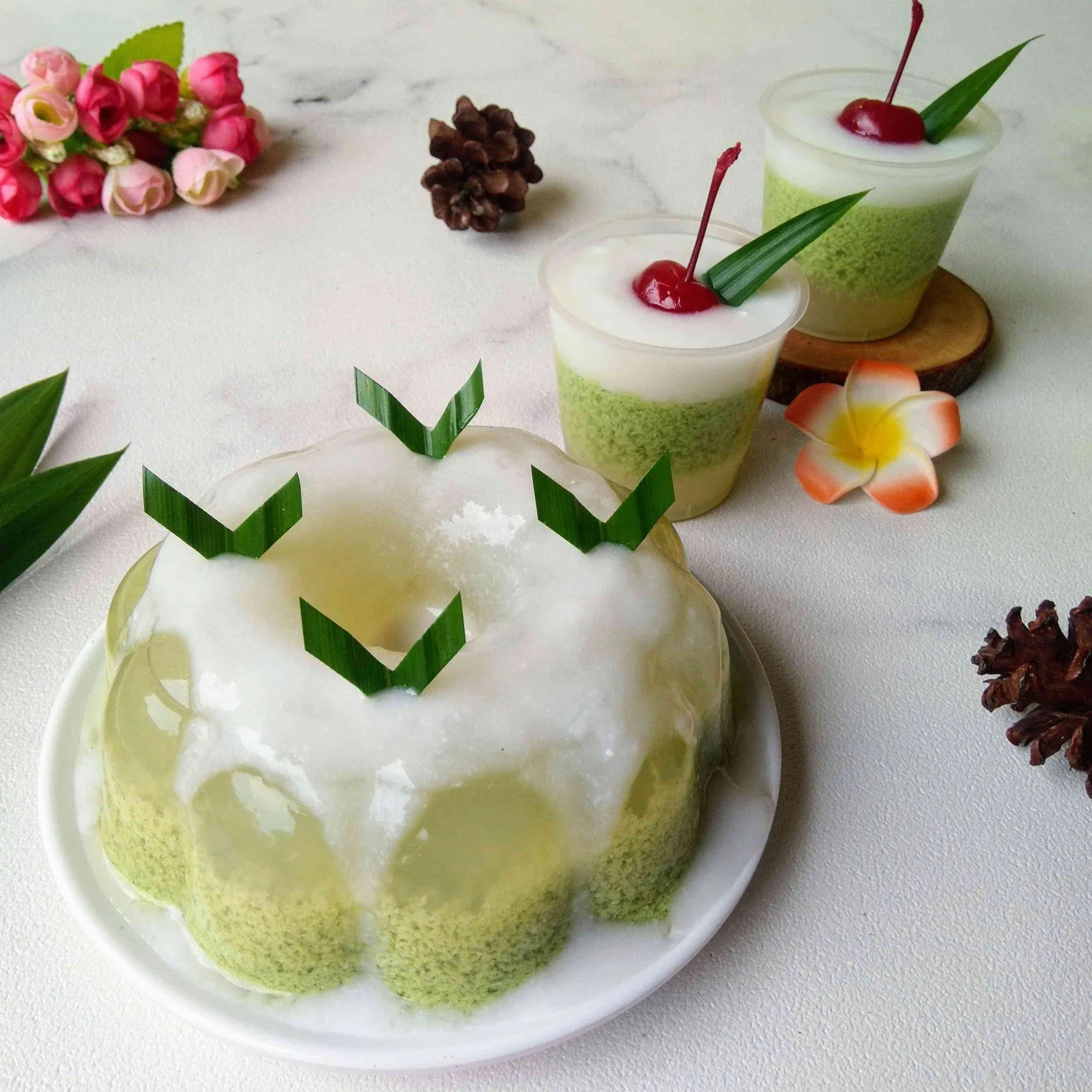 Puding Lumut Pandan Vla Santan #HijauEkstraPoin