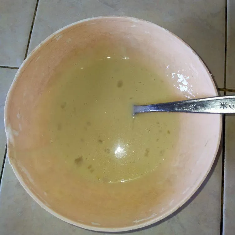 Step 2 Dadar Gulung Pandan Isi Mie