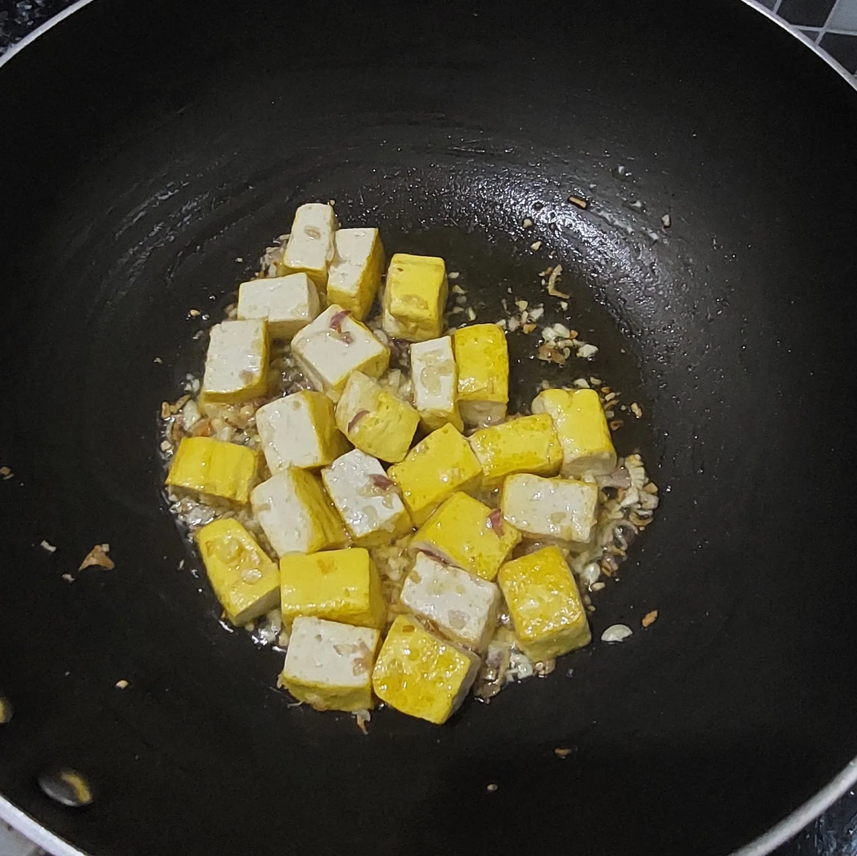 Step 3 Tumis Kailan Tahu