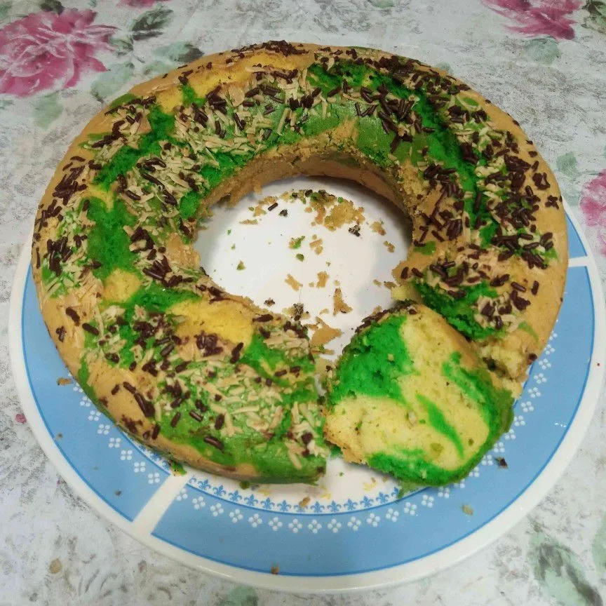 Pandan Marble Cake #HijauEkstraPoin