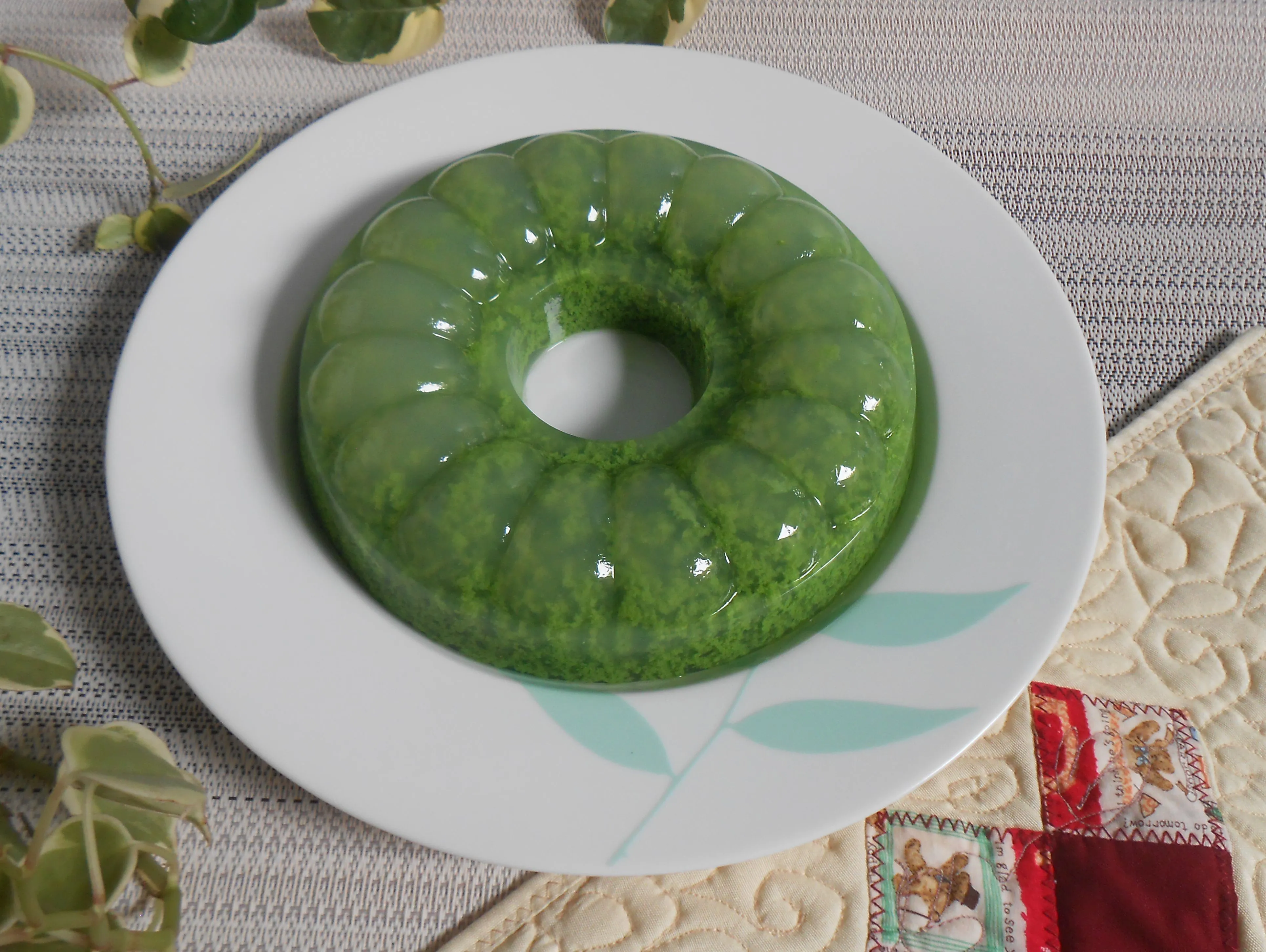Step 6 Puding Lumut Daun Suji dan Pandan