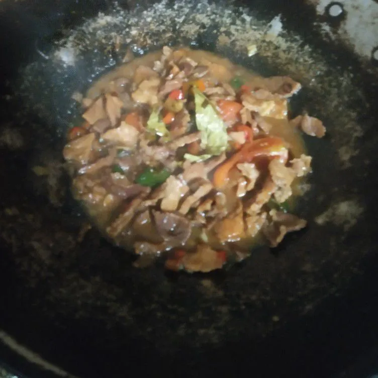 Step 5 Daging Saus Tiram