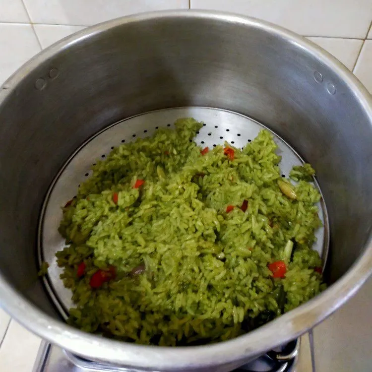 Step 5 Nasi Gurih Hijau