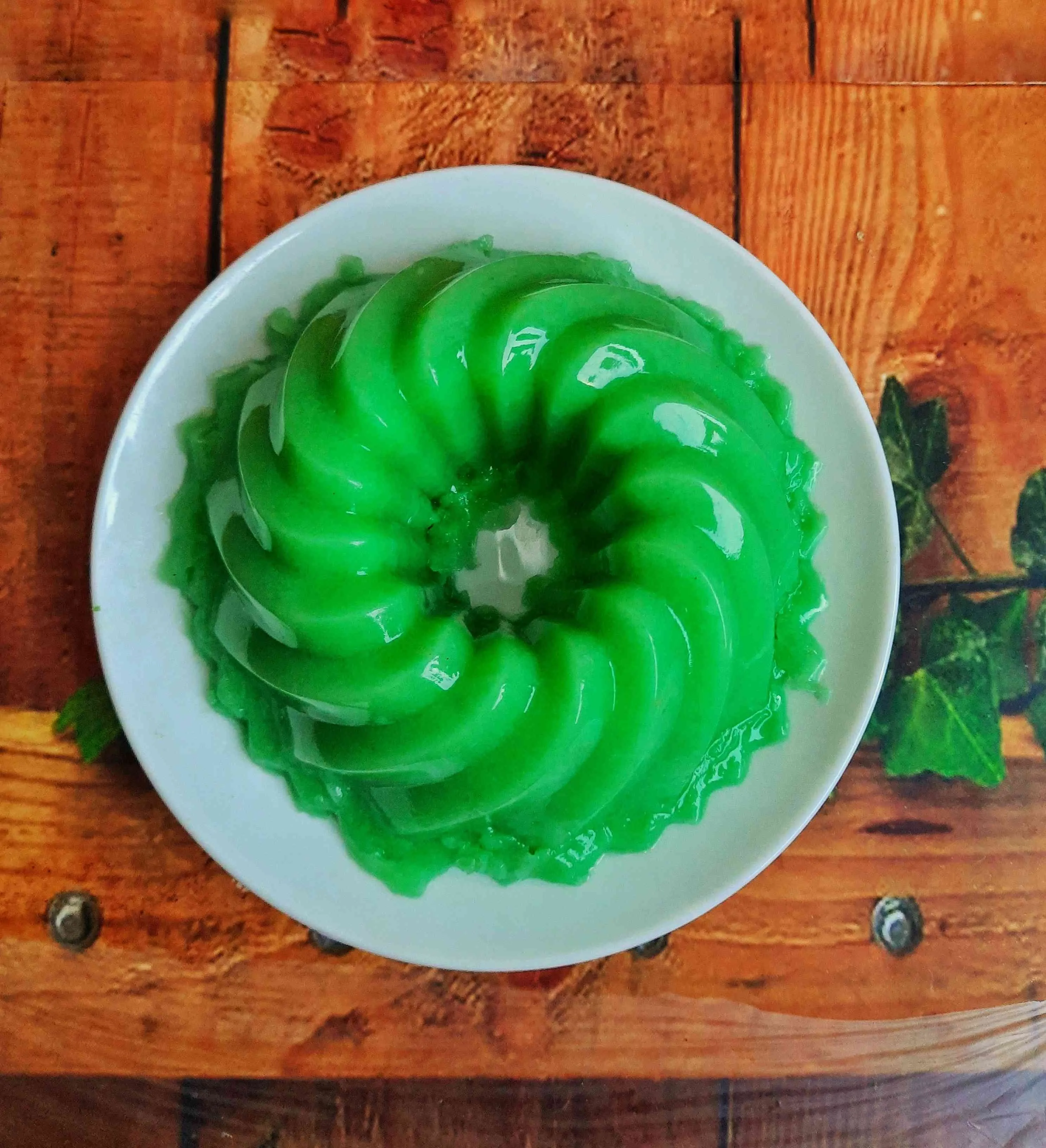 Puding Susu Roti Tawar Pandan #HijauEkstraPoin