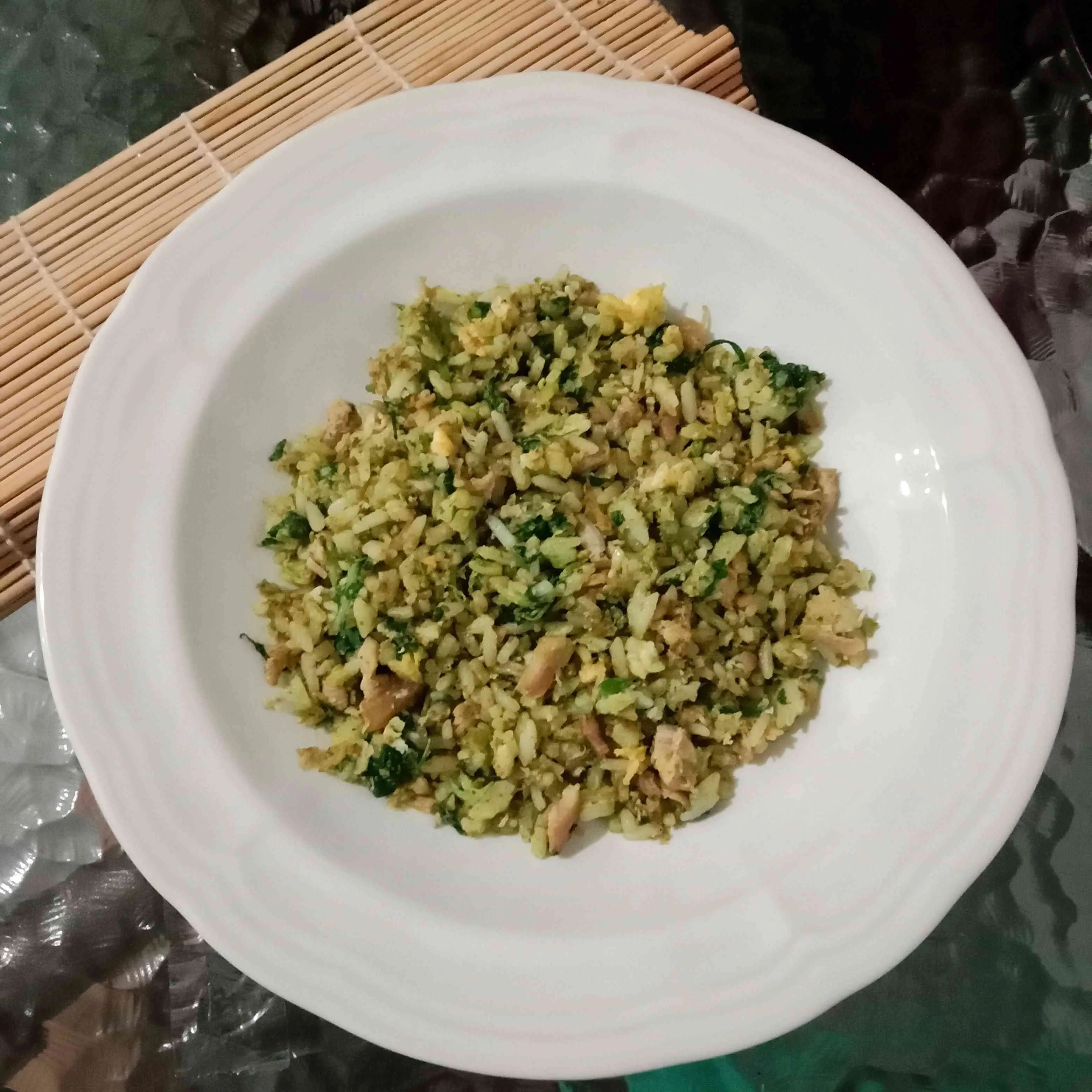 Nasi Goreng Bayam Pandan
