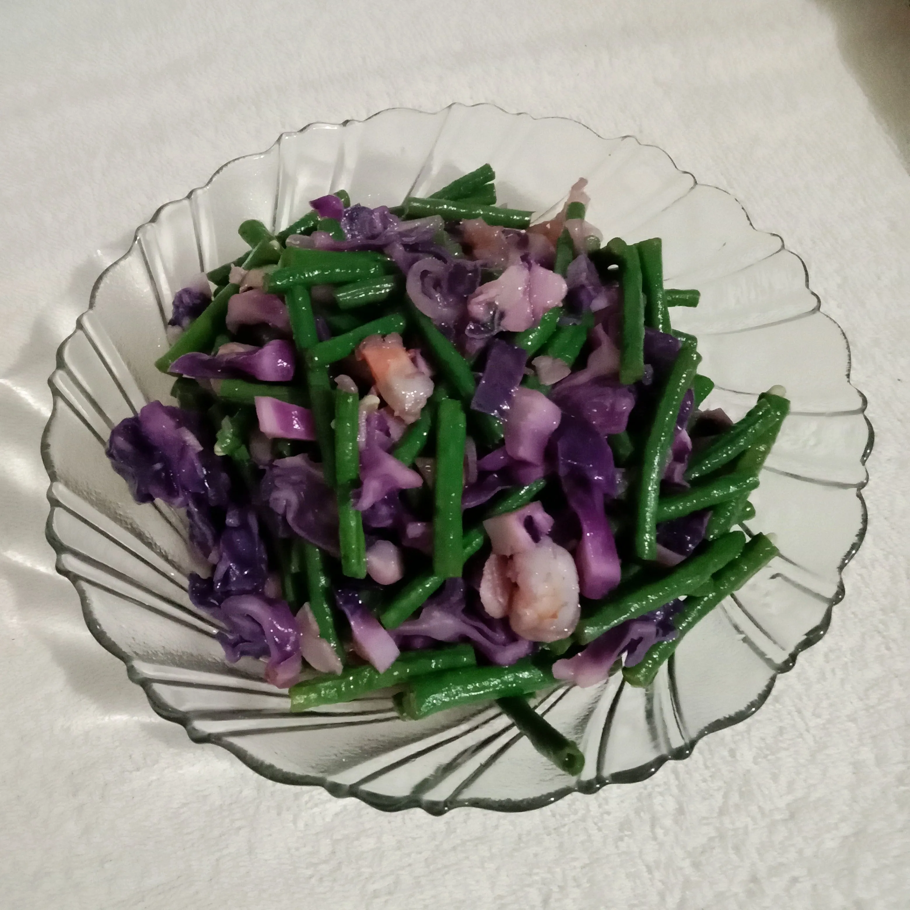 Step 5 Tumis Kacang Panjang Kol Ungu