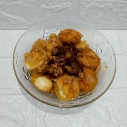 Telur Rebus Goreng Saus Asam Manis