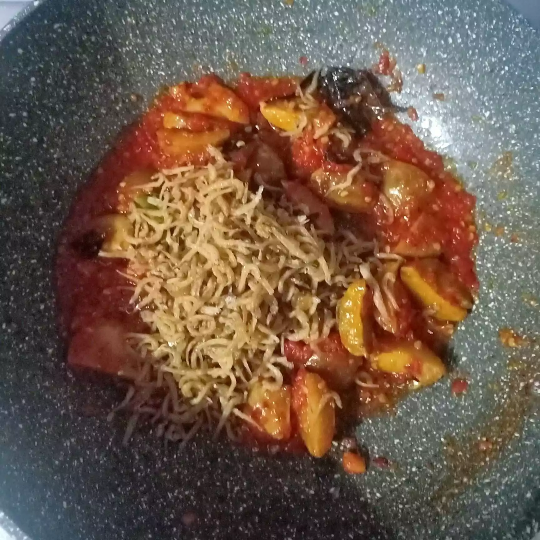 Step 5 Jengkol Teri Pedas