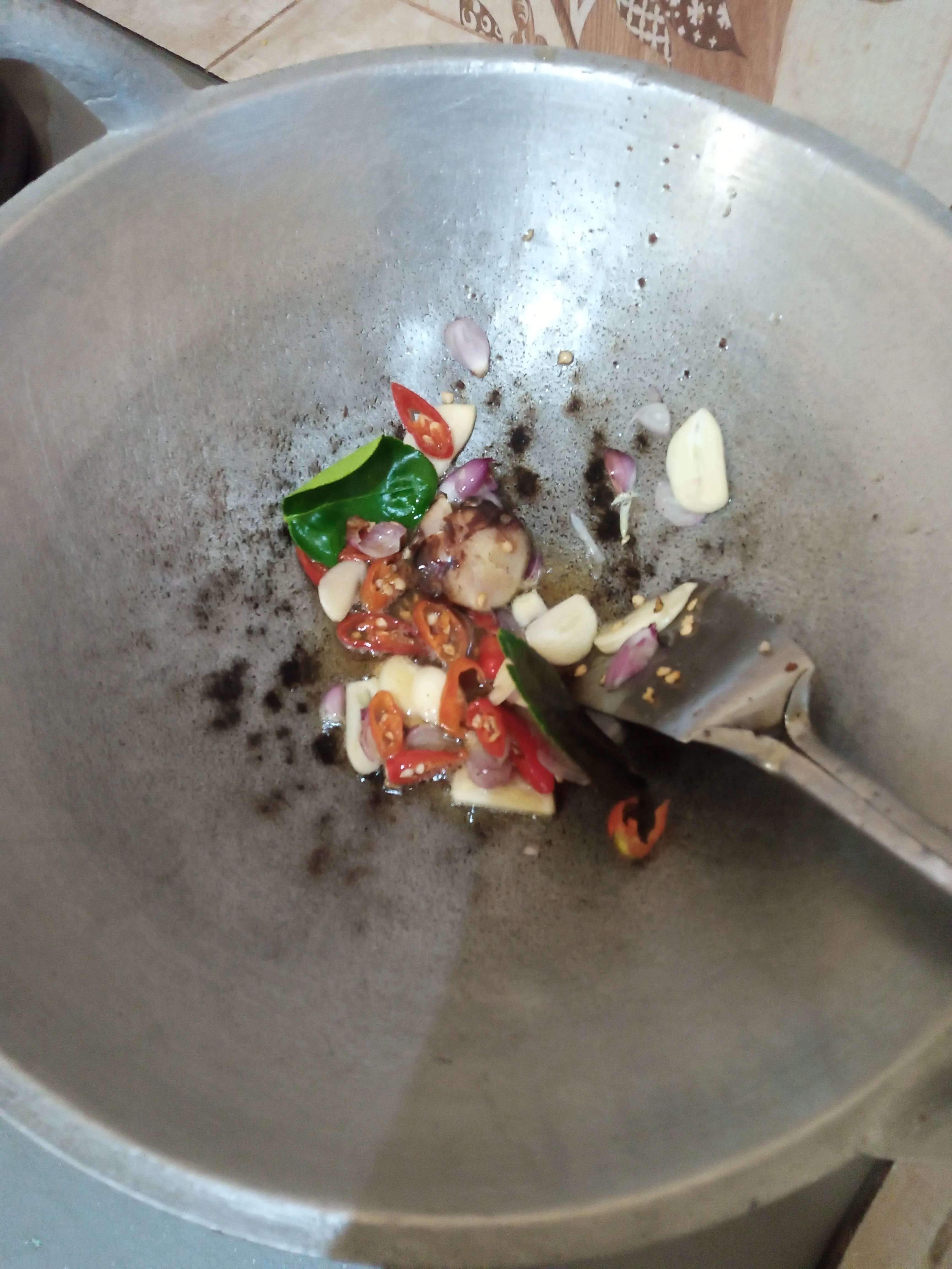 Step 4 Oseng Pedas Cumi Asin