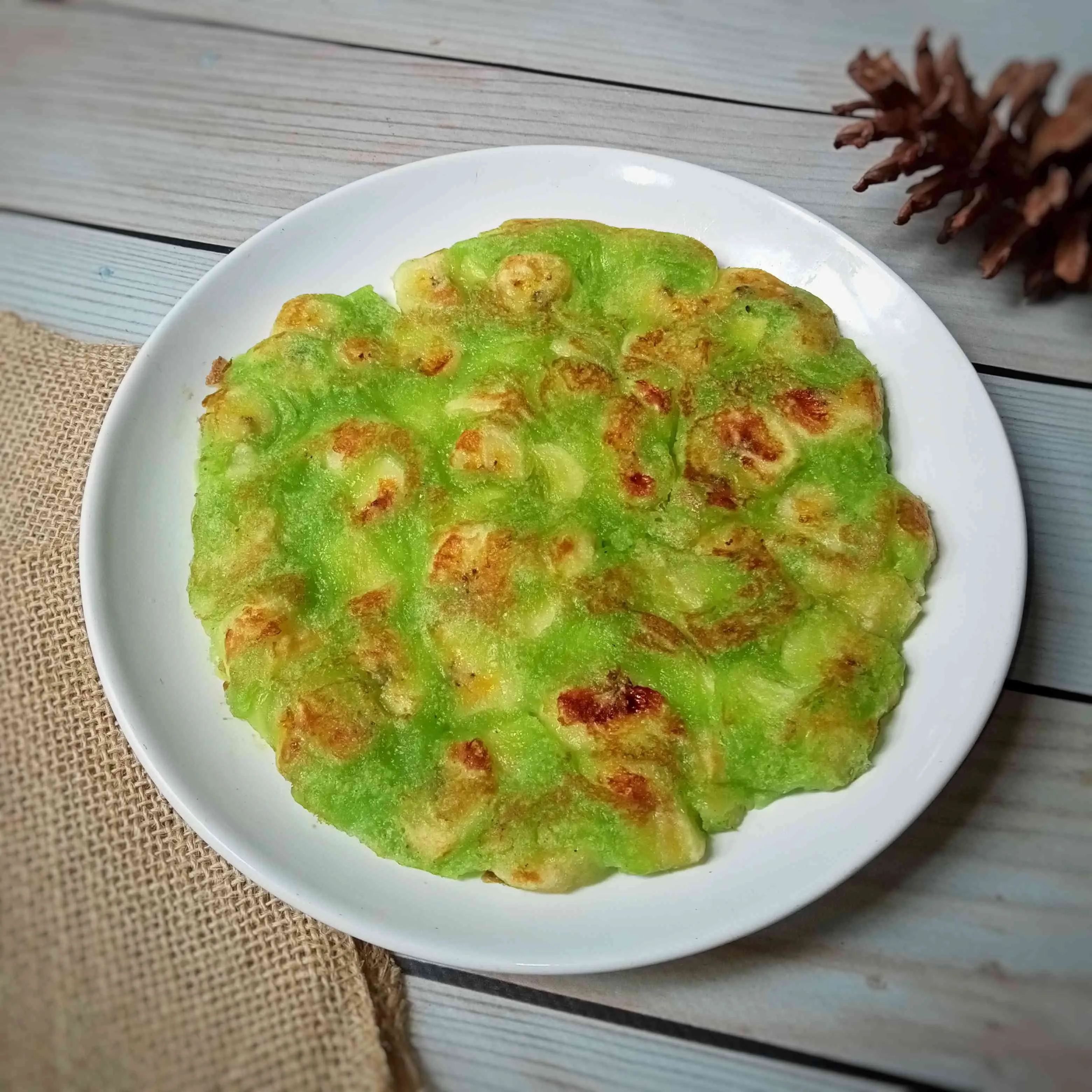 Lempeng Pisang Kepok Pandan