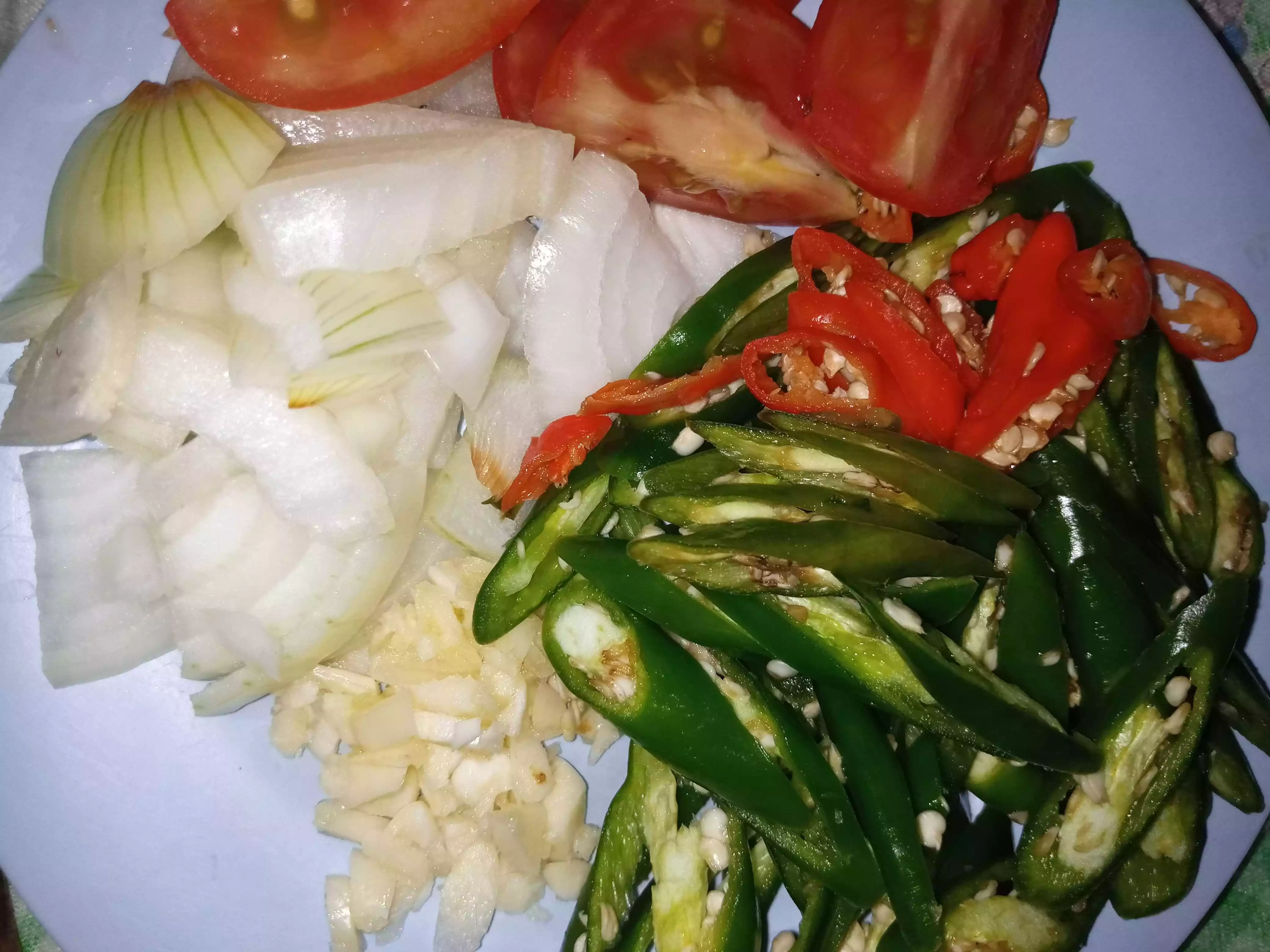 Step 1 Tongkol Cabai Hijau