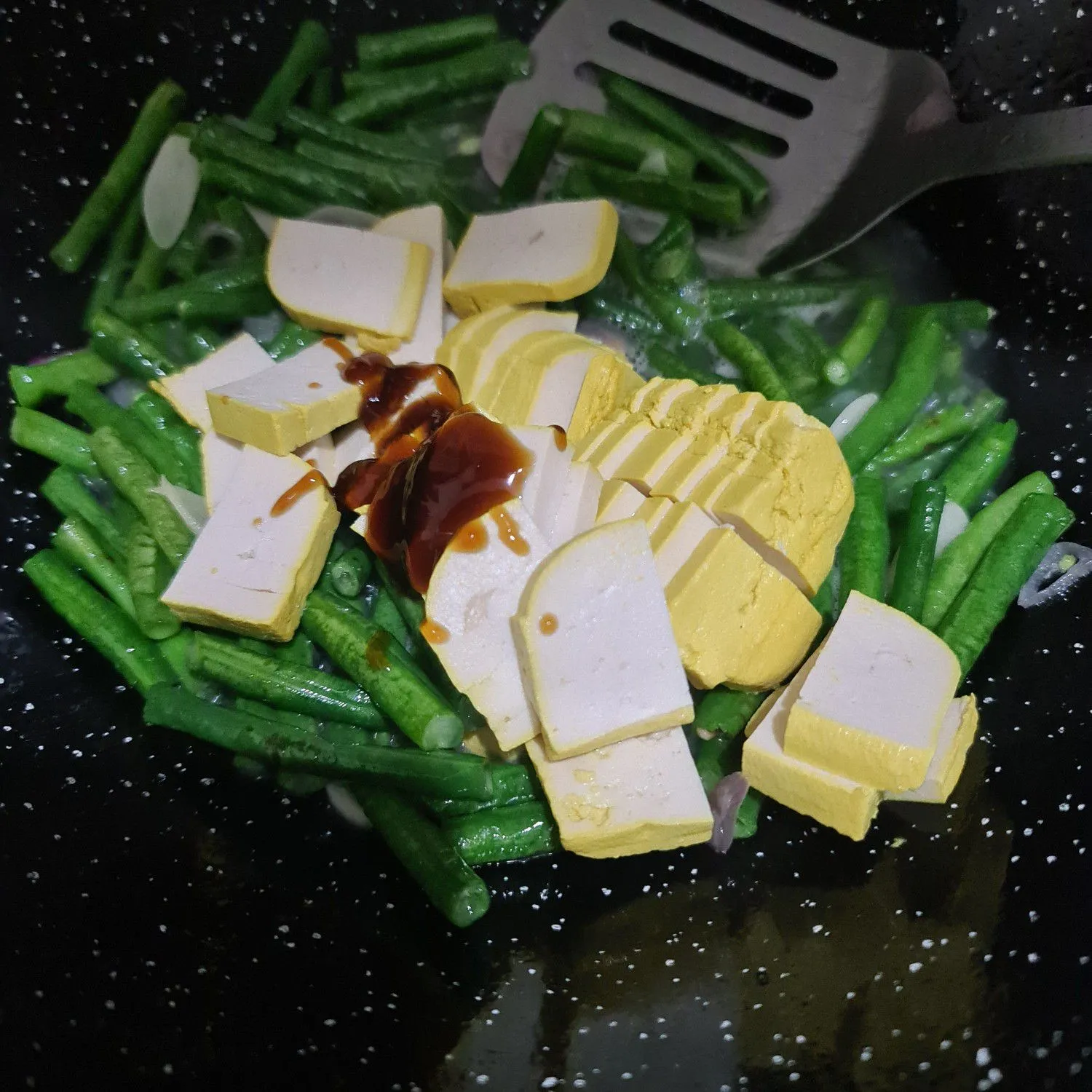 Step 7 Tumis Kacang Panjang Tahu Kuning