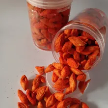 Beri secukupnya bumbu tabur balado, sajikan, simpan dalam toples agar lebih awet.