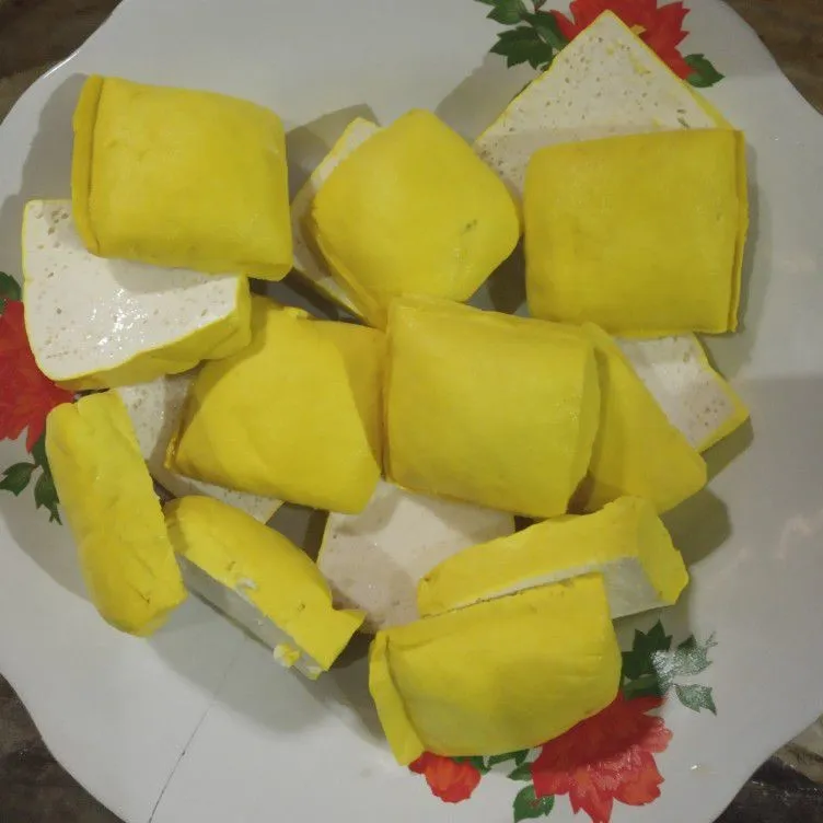 Step 1 Tahu Goreng Tepung