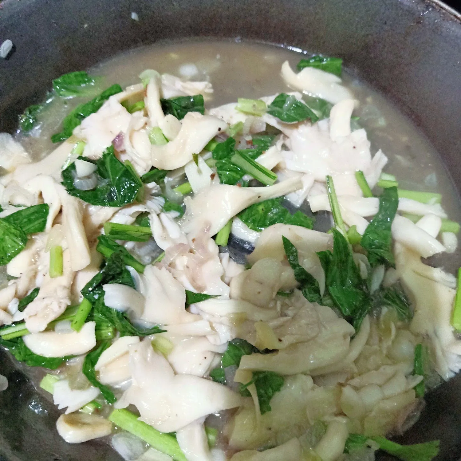Step 10 Oseng Sosin Jamur Putih