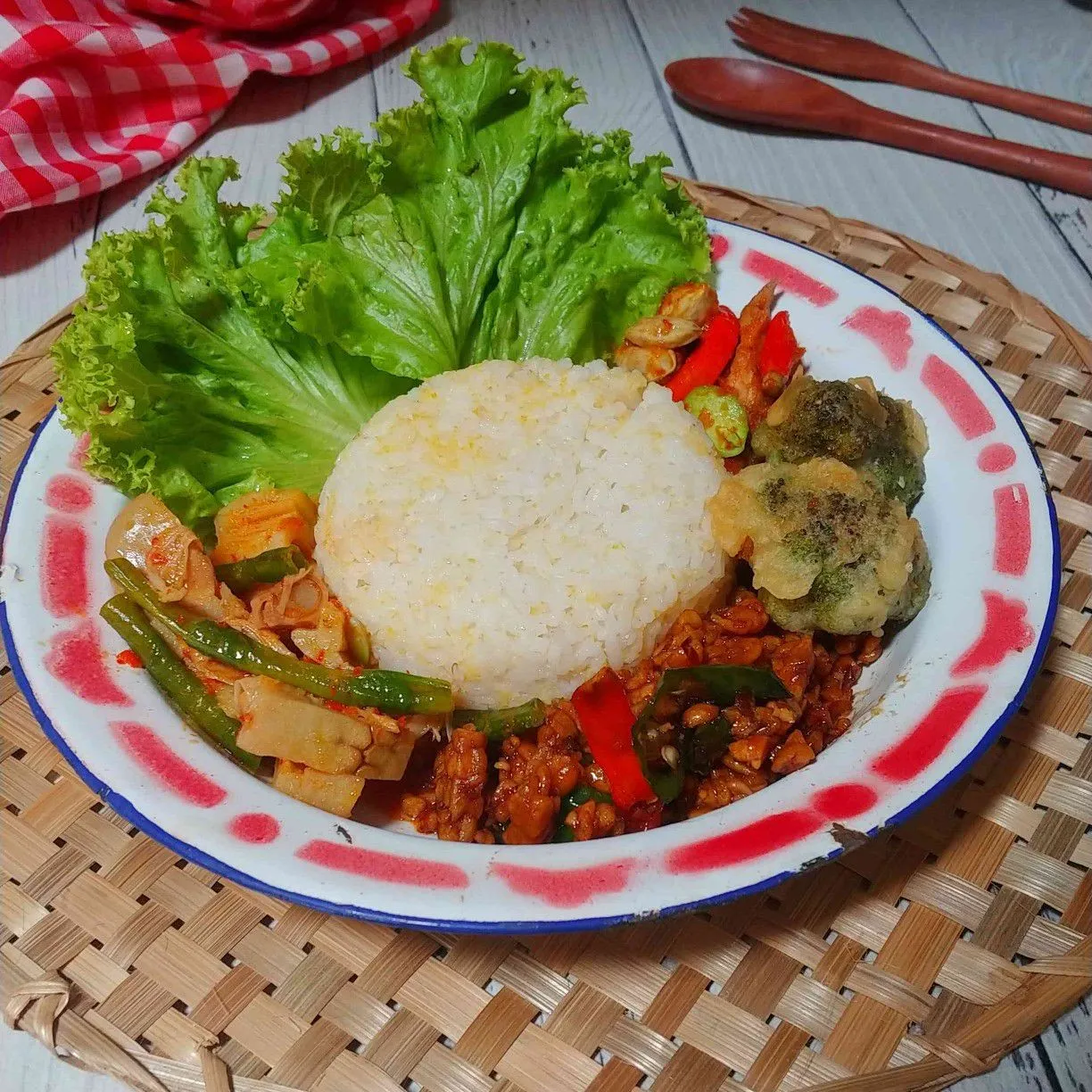 Nasi Jagung Komplit