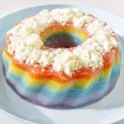 Puding Lapis Susu Colourful #DiRecookYummy