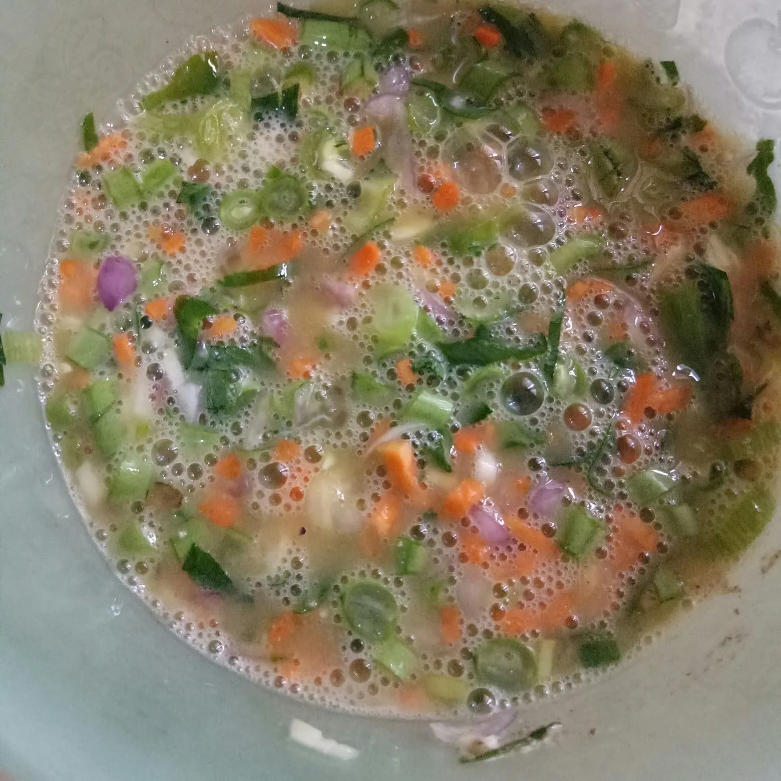 Step 4 Telur Dadar Sayur