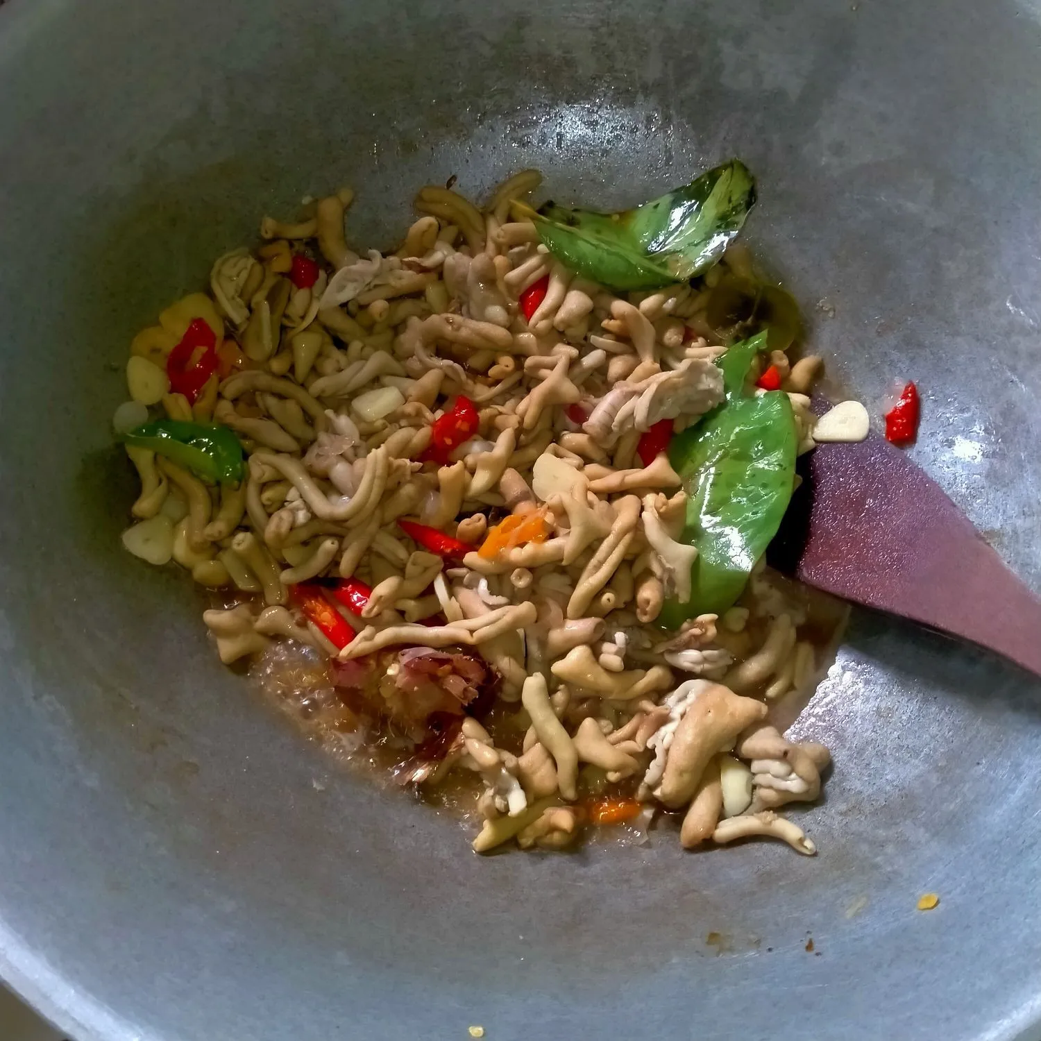 Step 4 Tumis Usus Pedas Manis