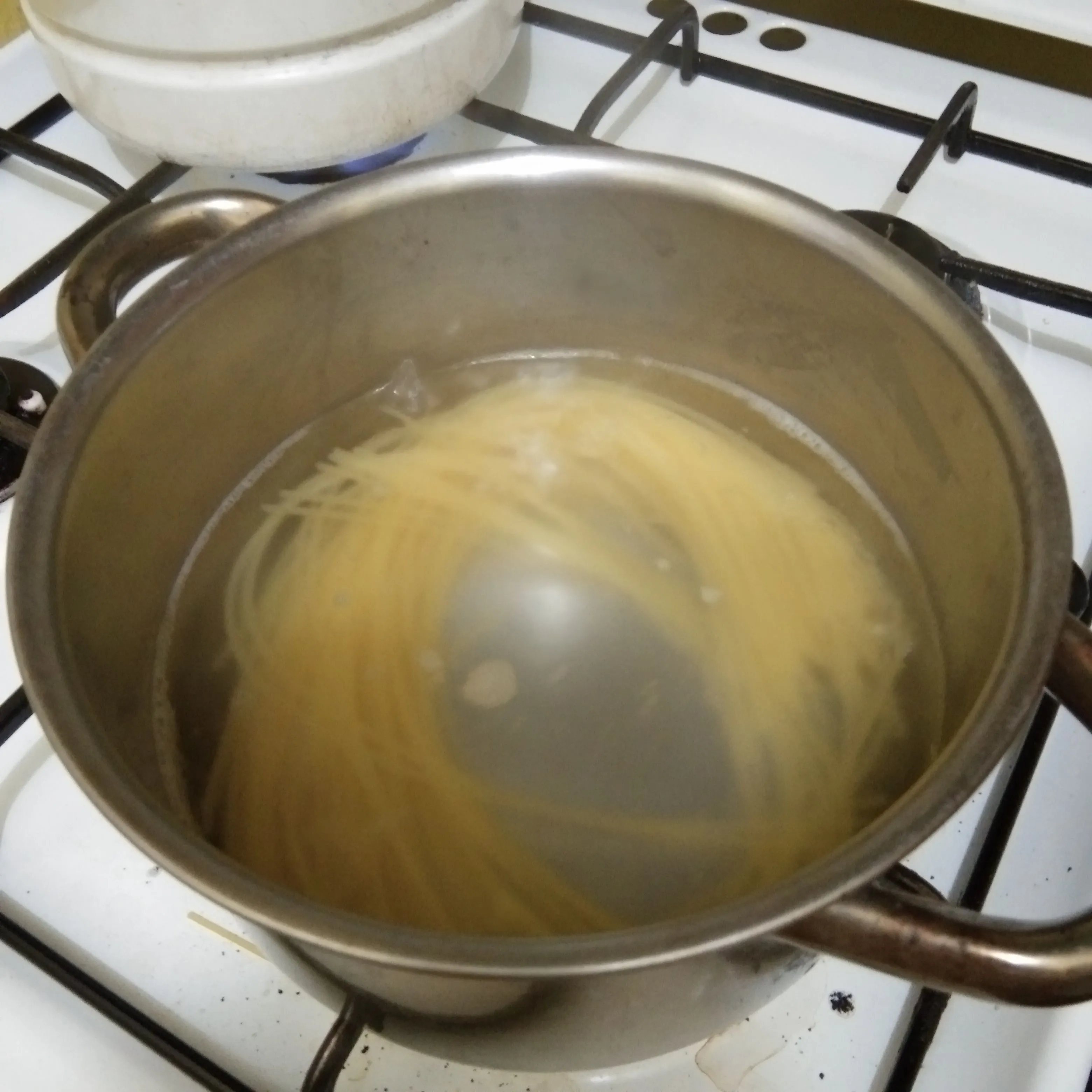 Step 1 Spaghetti Goreng Udang