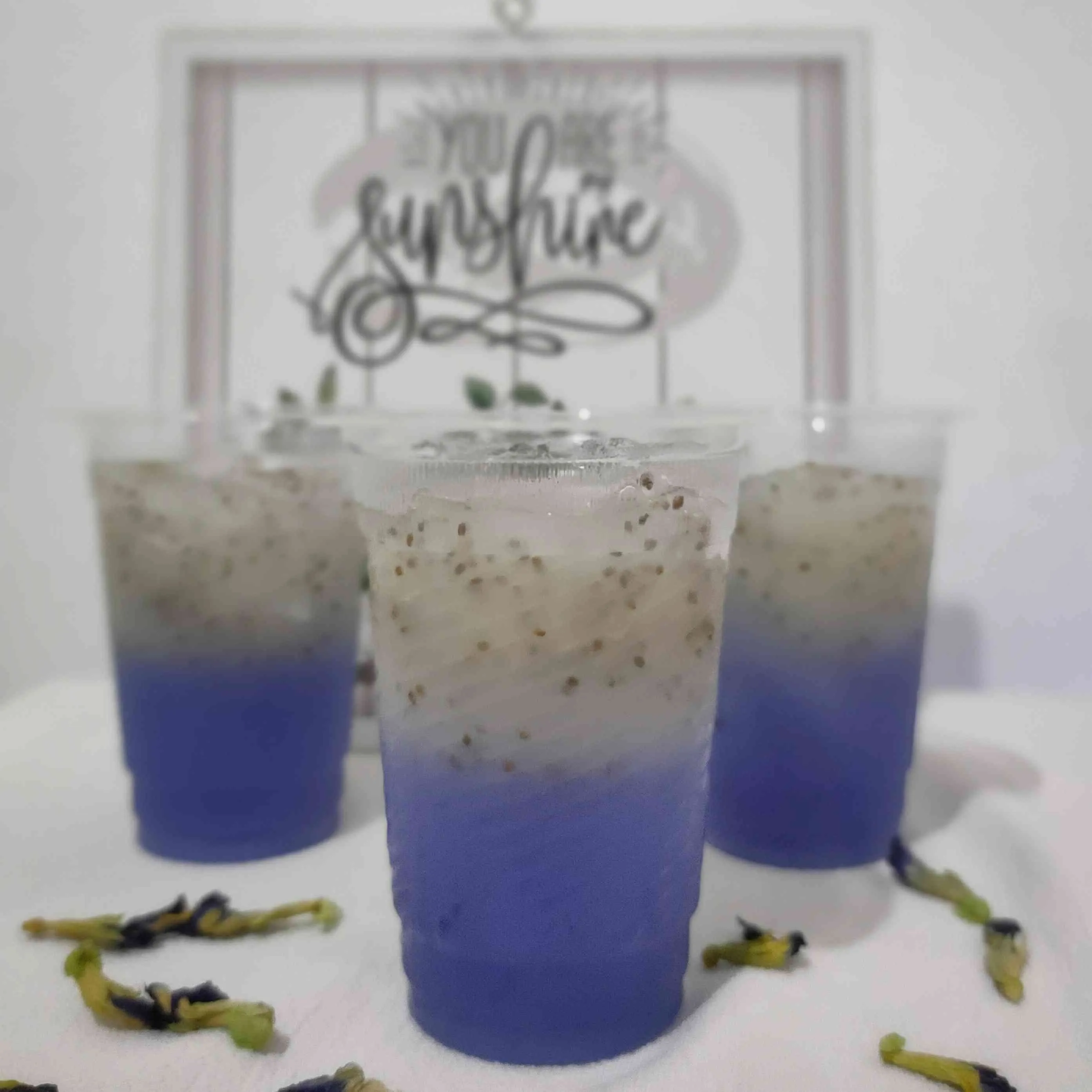 Puding Kelapa Telang Chia Seeds #DiRecookYummy