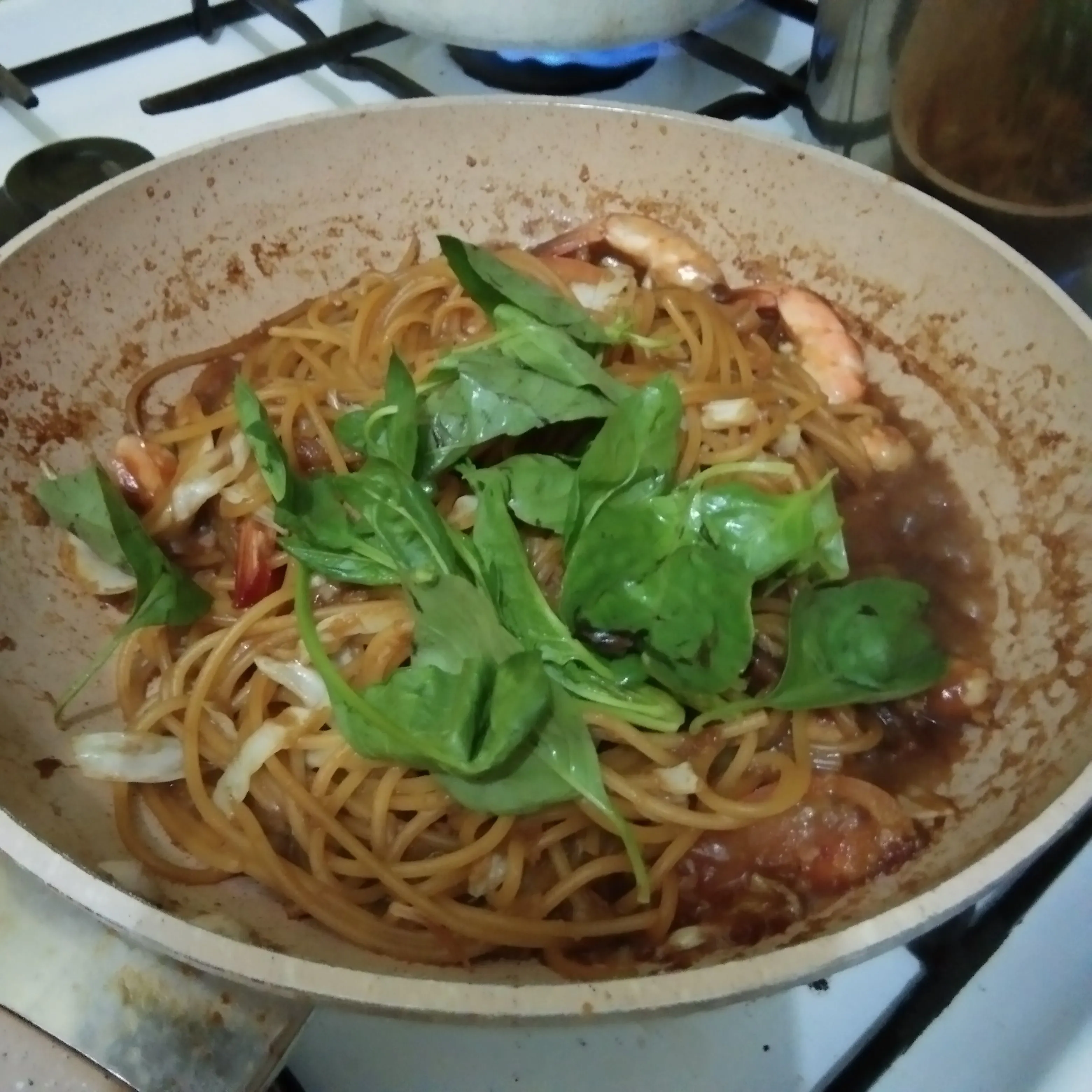 Step 6 Spaghetti Goreng Udang