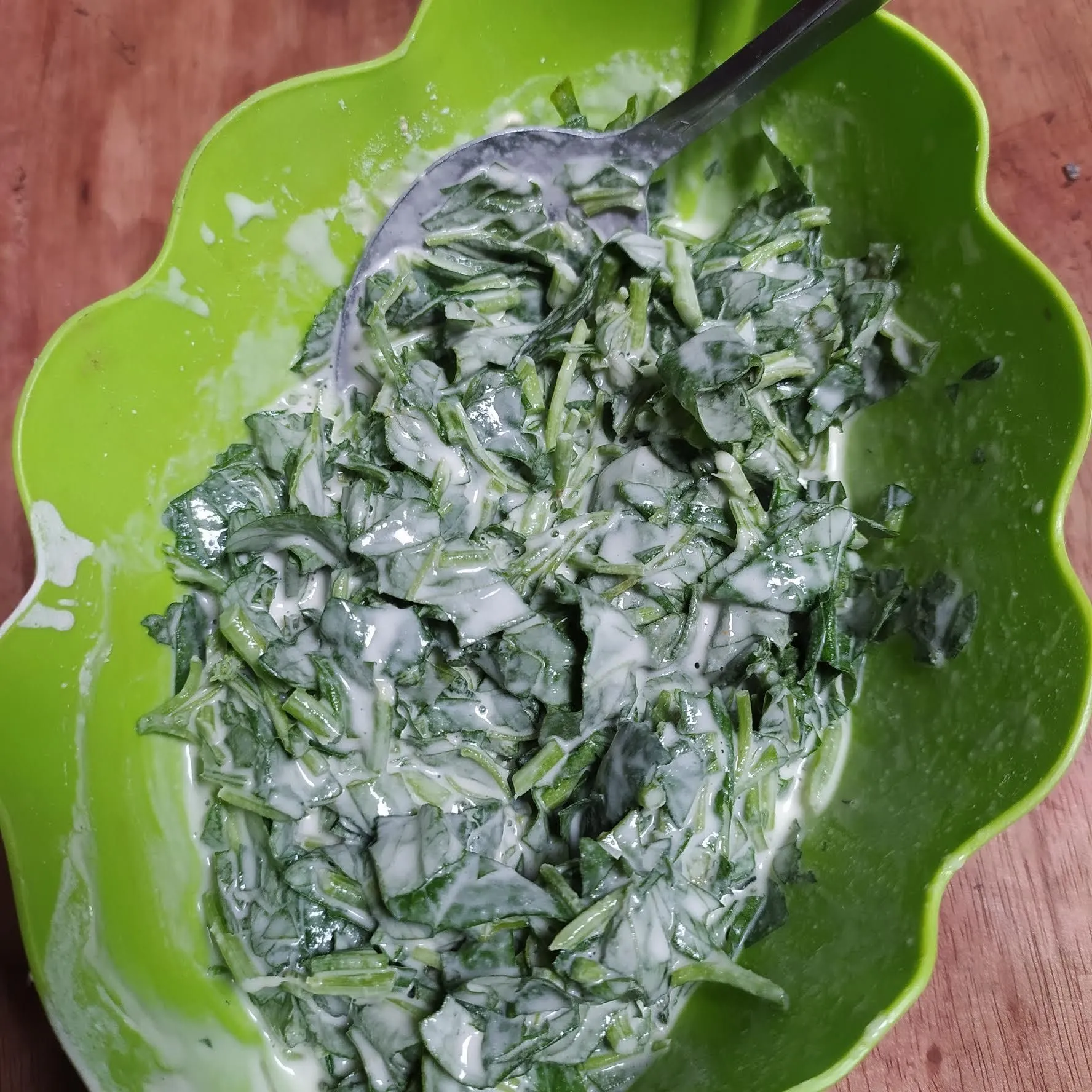 Step 3 Bakwan Bayam Yummy