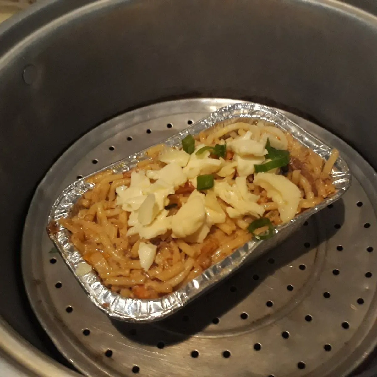 Step 5 Spaghetti Tuna Kukus