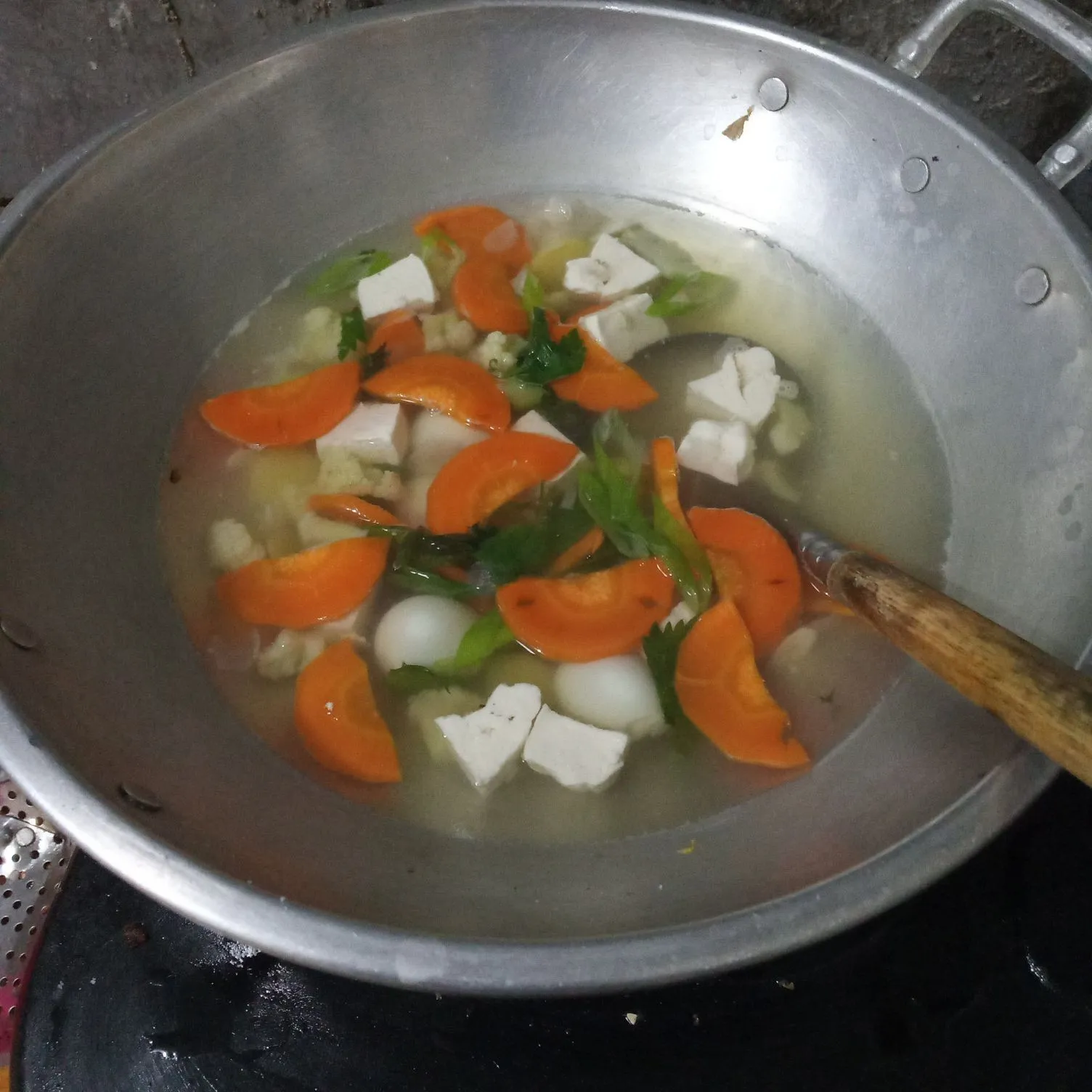 Step 5 Sayur Tahu Telur Puyuh