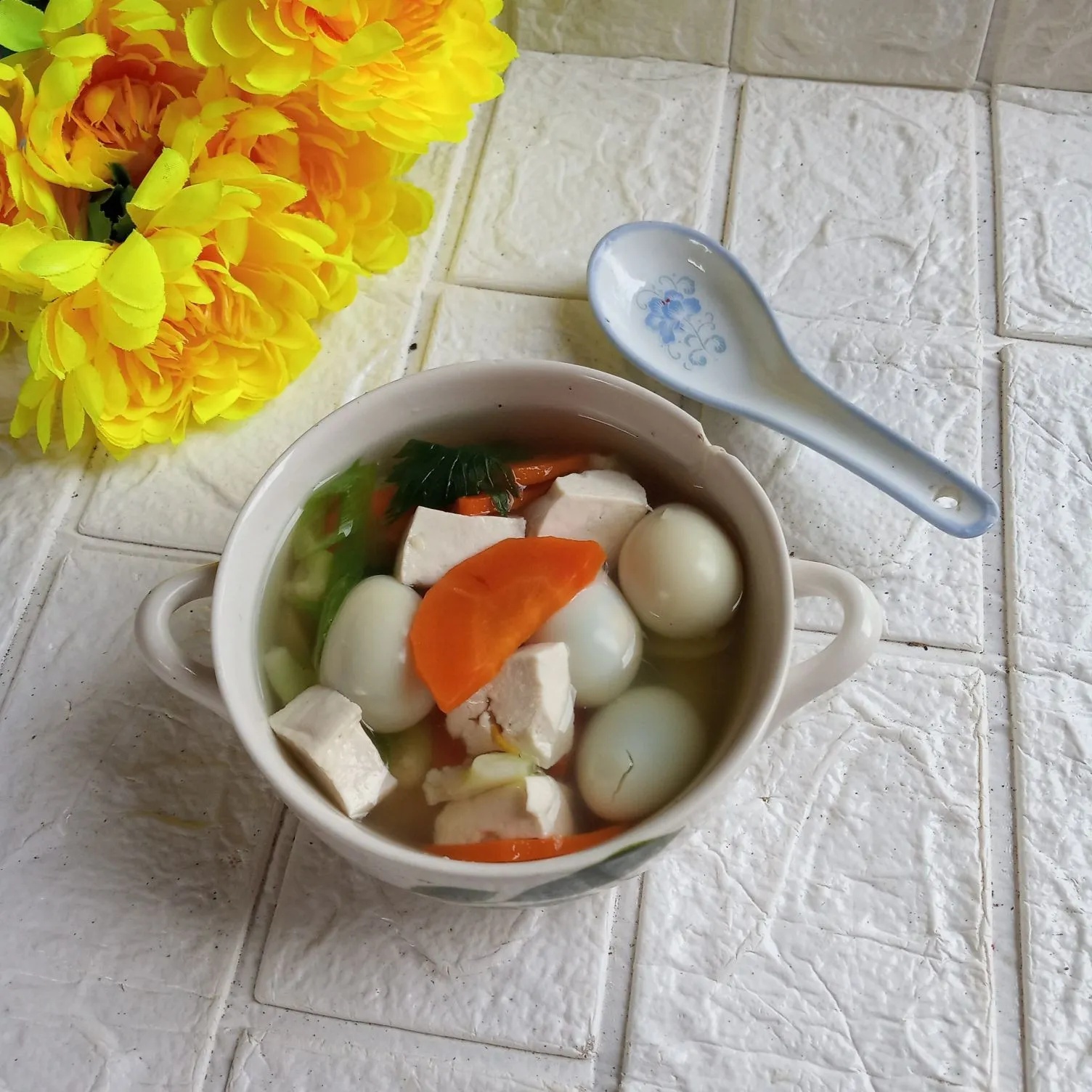 Step 6 Sayur Tahu Telur Puyuh